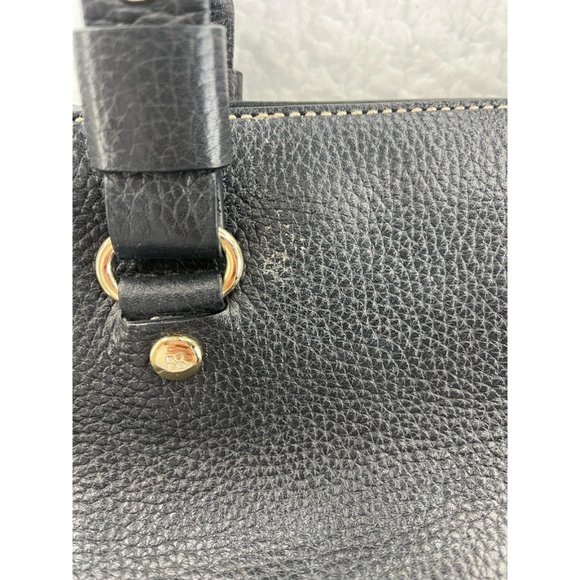 Kate Spade New York Womens Satchel Handbag Black Snap Phone Pocket Tassel M - Picture 11 of 12